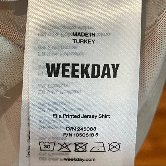 NWT ASOS Weekday Mesh Button Down - Picture 14 of 16